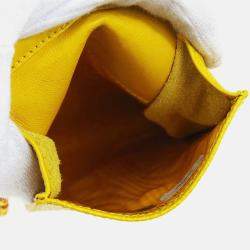 Chanel Yellow Calfskin Timeless Pochette Phone Case