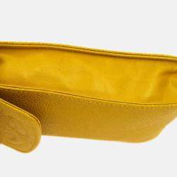 Chanel Yellow Calfskin Timeless Pochette Phone Case