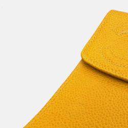 Chanel Yellow Calfskin Timeless Pochette Phone Case