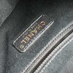 Chanel Deauville Black Straw Bucket Backpack