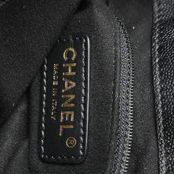 Pre Owned Chanel Deauville Black Caviar Leather Bucket Bag