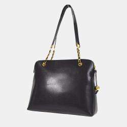 Chanel CC Timeless Black Calfskin Chain Shoulder Bag