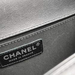 Chanel Boy Medium Black Bronze Lambskin Shoulder Bag