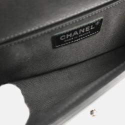 Chanel Boy Medium Black Bronze Lambskin Shoulder Bag