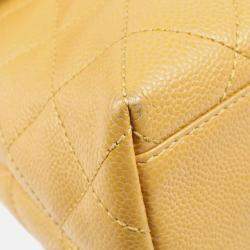 Chanel Beige Calfskin Medium Top Handle Handbag