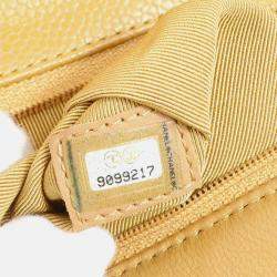 Chanel Beige Calfskin Medium Top Handle Handbag