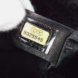 Chanel Classic Single Flap Black Satin Lipstick Shoulder Bag