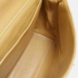 Chanel Medium Straight Flap Beige Calfskin Bag