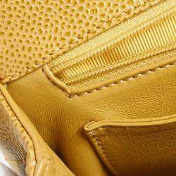 Chanel Medium Straight Flap Beige Calfskin Bag