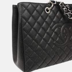 Chanel  GST XL Black Calfskin Grand Shopping Tote Bag