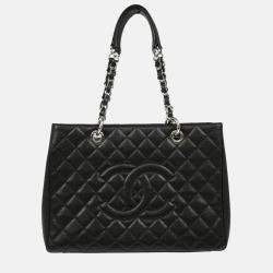 Chanel  GST XL Black Calfskin Grand Shopping Tote Bag