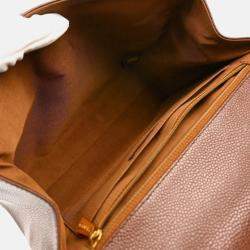 Chanel Kelly Brown Caviar Leather Handbag