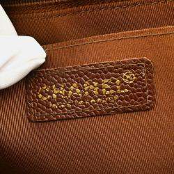 Chanel Kelly Brown Caviar Leather Handbag