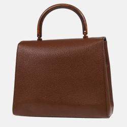 Chanel Kelly Brown Caviar Leather Handbag
