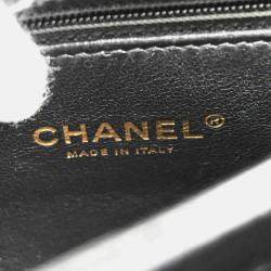 Chanel Black Lambskin Trendy Chevron Handbag