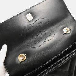 Chanel Black Lambskin Trendy Chevron Handbag