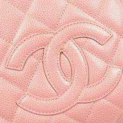Chanel Pink Calfskin Petite Timeless Tote PTT Chain Handbag