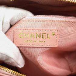 Chanel Pink Calfskin Petite Timeless Tote PTT Chain Handbag