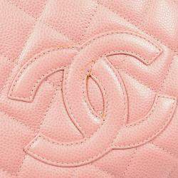 Chanel Pink Calfskin Petite Timeless Tote PTT Chain Handbag
