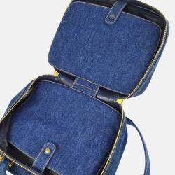 Pre Owned Chanel Timeless Vanity Indigo Denim Top Handle Bag
