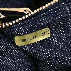 Chanel Navy Sparkling Denim Shoulder Bag