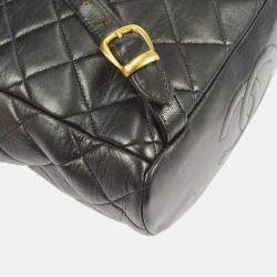 Chanel Black Lambskin Duma Chain Backpack