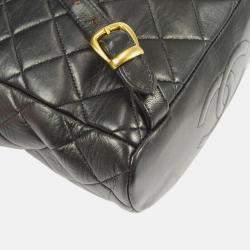 Chanel Black Lambskin Duma Chain Backpack