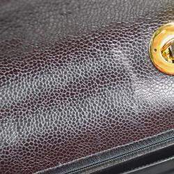 Chanel Mademoiselle Jumbo Classic Flap Black Caviar Leather Shoulder Bag