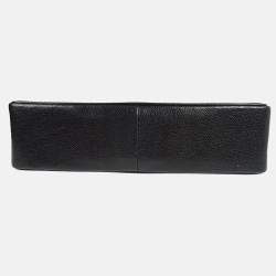Chanel Mademoiselle Jumbo Classic Flap Black Caviar Leather Shoulder Bag