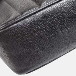 Chanel Black Calfskin Jumbo Mademoiselle Classic Flap Bag