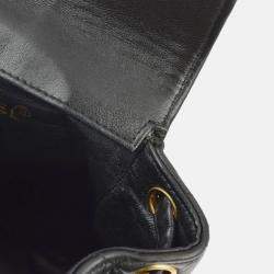 Chanel Black Lambskin Duma Backpack Small