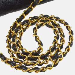 Chanel Diana Medium Black Caviar Leather Chain Shoulder Bag