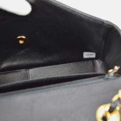 Chanel Diana Medium Black Calfskin Chain Shoulder Bag
