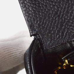 Chanel Diana Medium Black Calfskin Chain Shoulder Bag