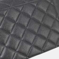 Chanel Diana Medium Black Calfskin Chain Shoulder Bag