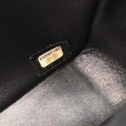 Chanel Black Shearling Lambskin Medium Flap Bag