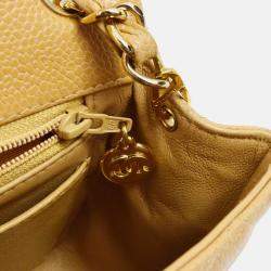Chanel Classic Square Flap Mini Beige Calfskin Shoulder Bag