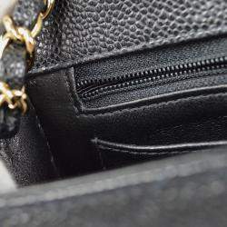 Chanel Mini Classic Square Flap Black Calfskin Bag