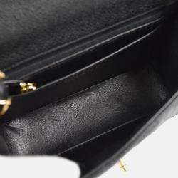 Chanel Mini Classic Square Flap Black Calfskin Bag