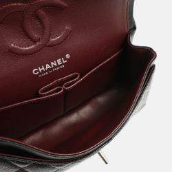 Chanel Classic Double Flap Small Black Calfskin Shoulder Bag 