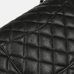 Chanel Classic Double Flap Small Black Calfskin Shoulder Bag 