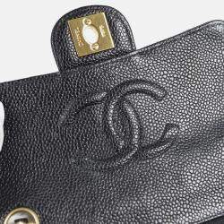 Chanel Classic Square Flap Mini Black Calfskin Bag