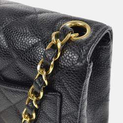 Chanel Classic Square Flap Mini Black Calfskin Bag