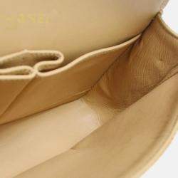 Chanel Classic Double Flap Medium Beige Calfskin Bag