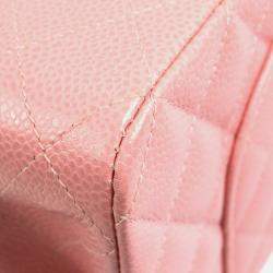 Chanel Classic Double Flap Medium Pink Calfskin Shoulder Bag