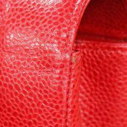 Chanel Diana Medium Red Calfskin Chain Shoulder Bag