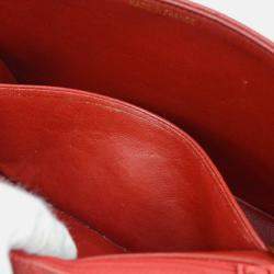 Chanel Diana Medium Red Calfskin Chain Shoulder Bag