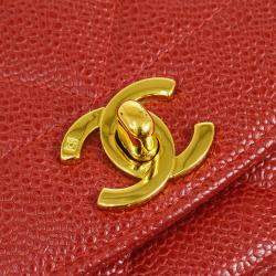 Chanel Diana Medium Red Calfskin Chain Shoulder Bag