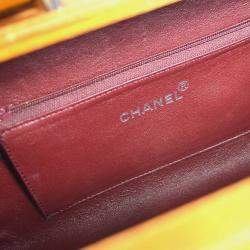 Chanel Brown Black Wood Vanity Box Handbag 