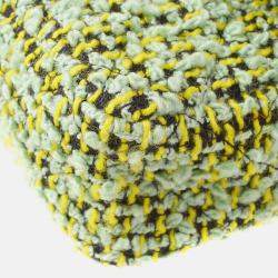 Chanel Green Tweed Top Handle Handbag